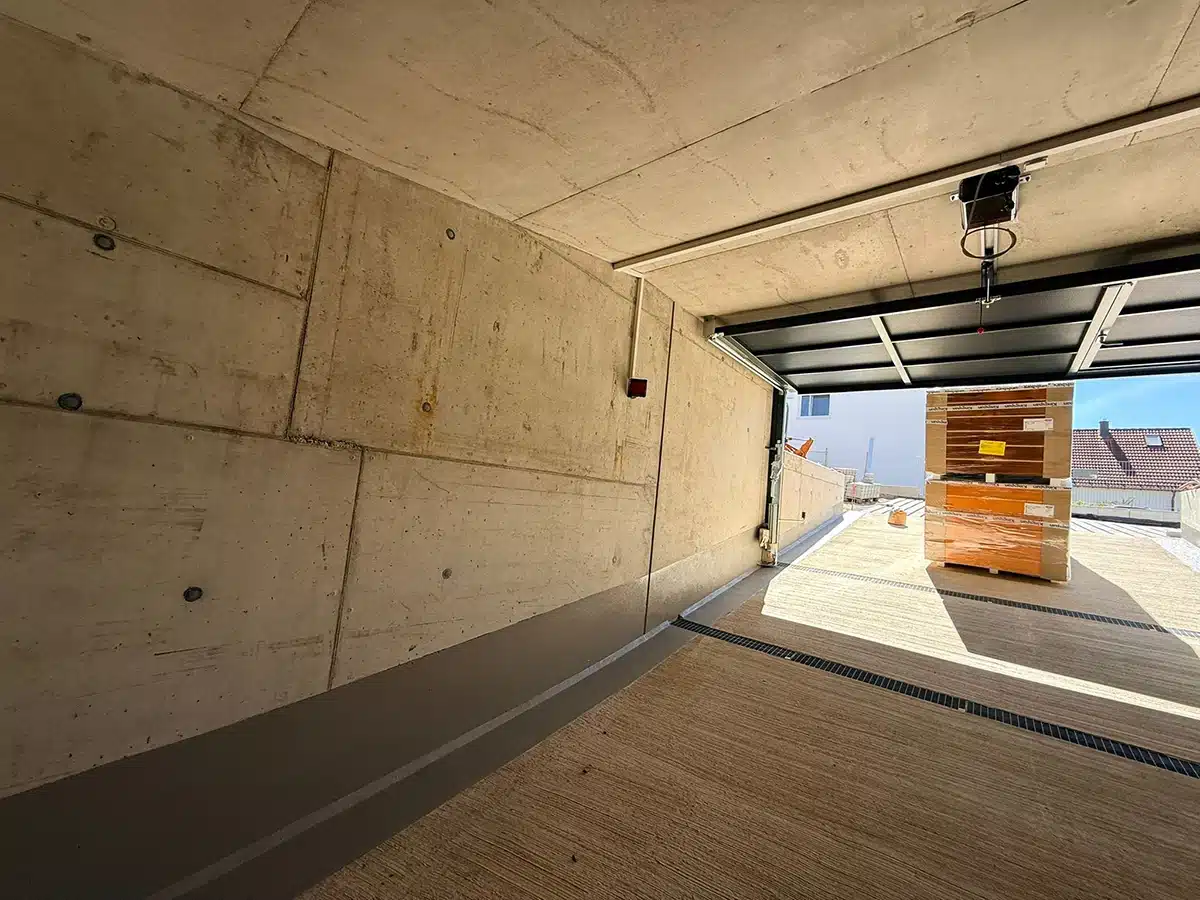 Tiefgarage München einfahrt nach Beton Sanierung