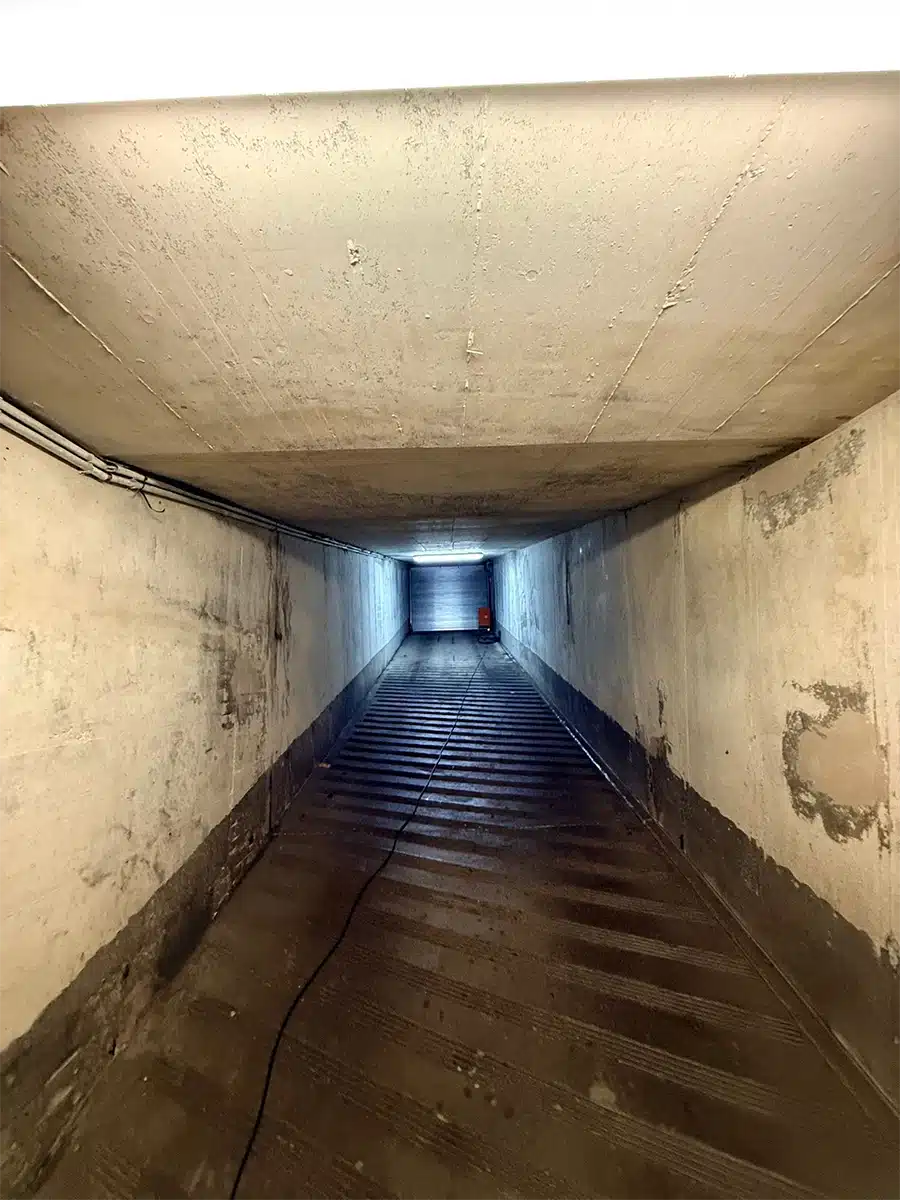 Tiefgarage München Rampe vor Beton Sanierung